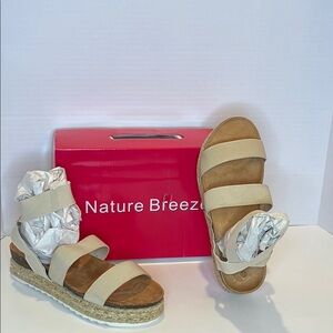 Nature Breeze Cream Espadrilles Platform Shoes
